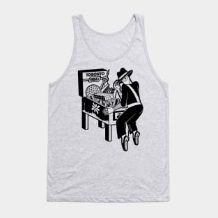 Pinball Ninja - B&W Tank Top